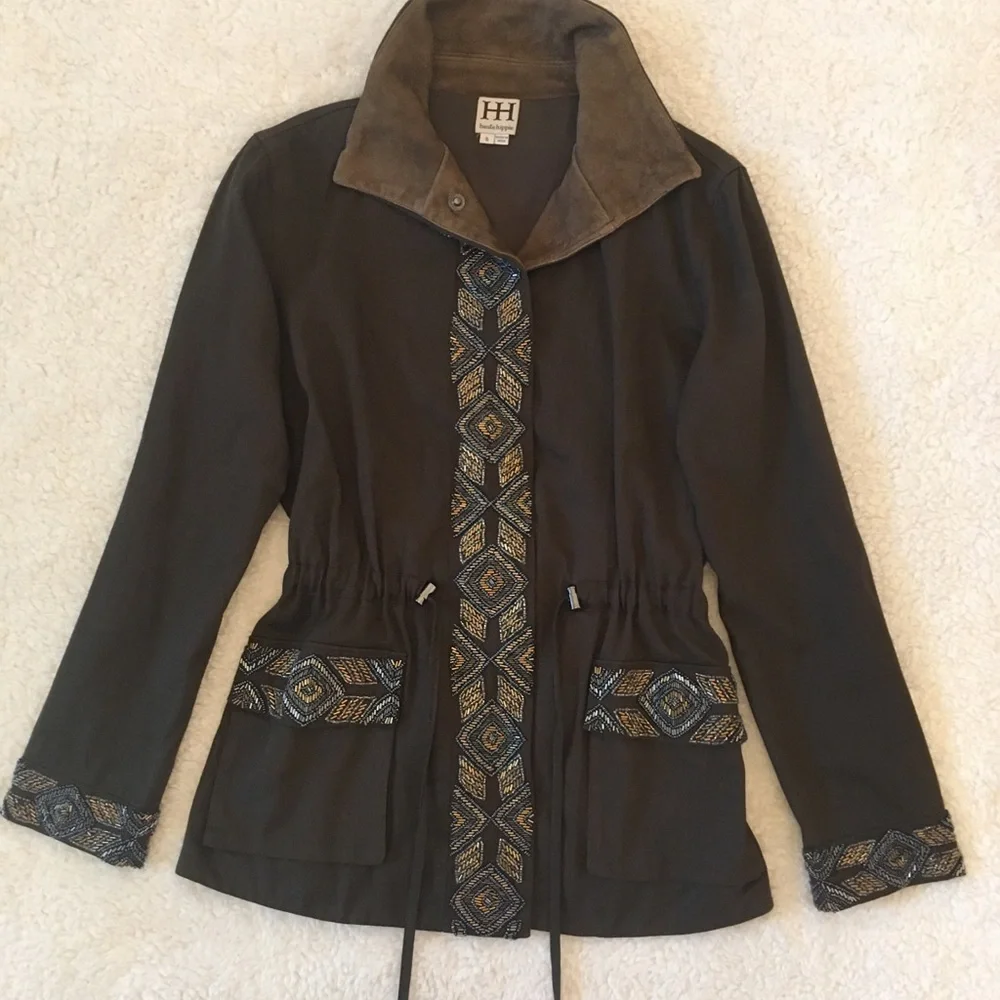 Haute Hippie Embellished Military Jackey - Picture 2 of 3
